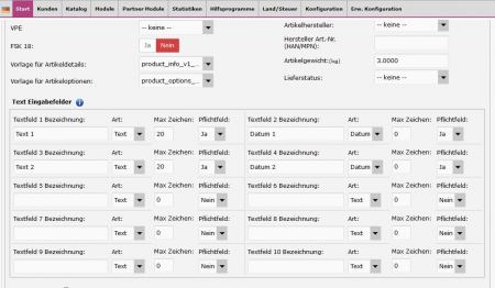 Textfeld in modified *NEU*